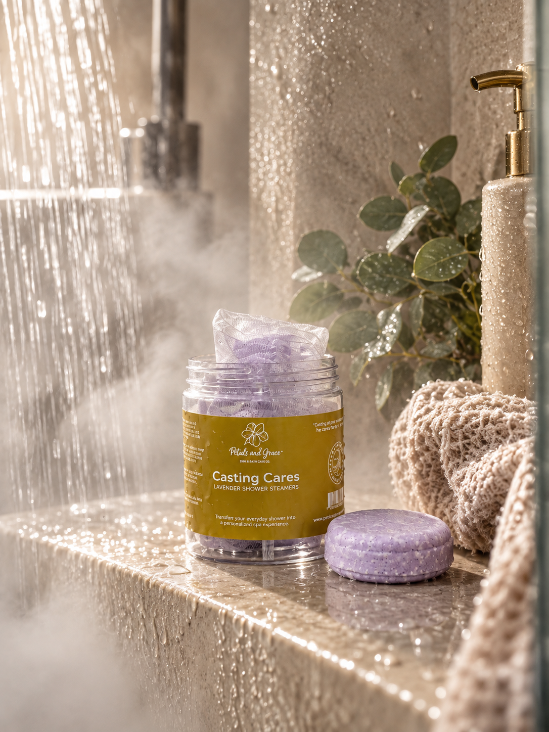 Casting Cares – Lavender Shower Steamer