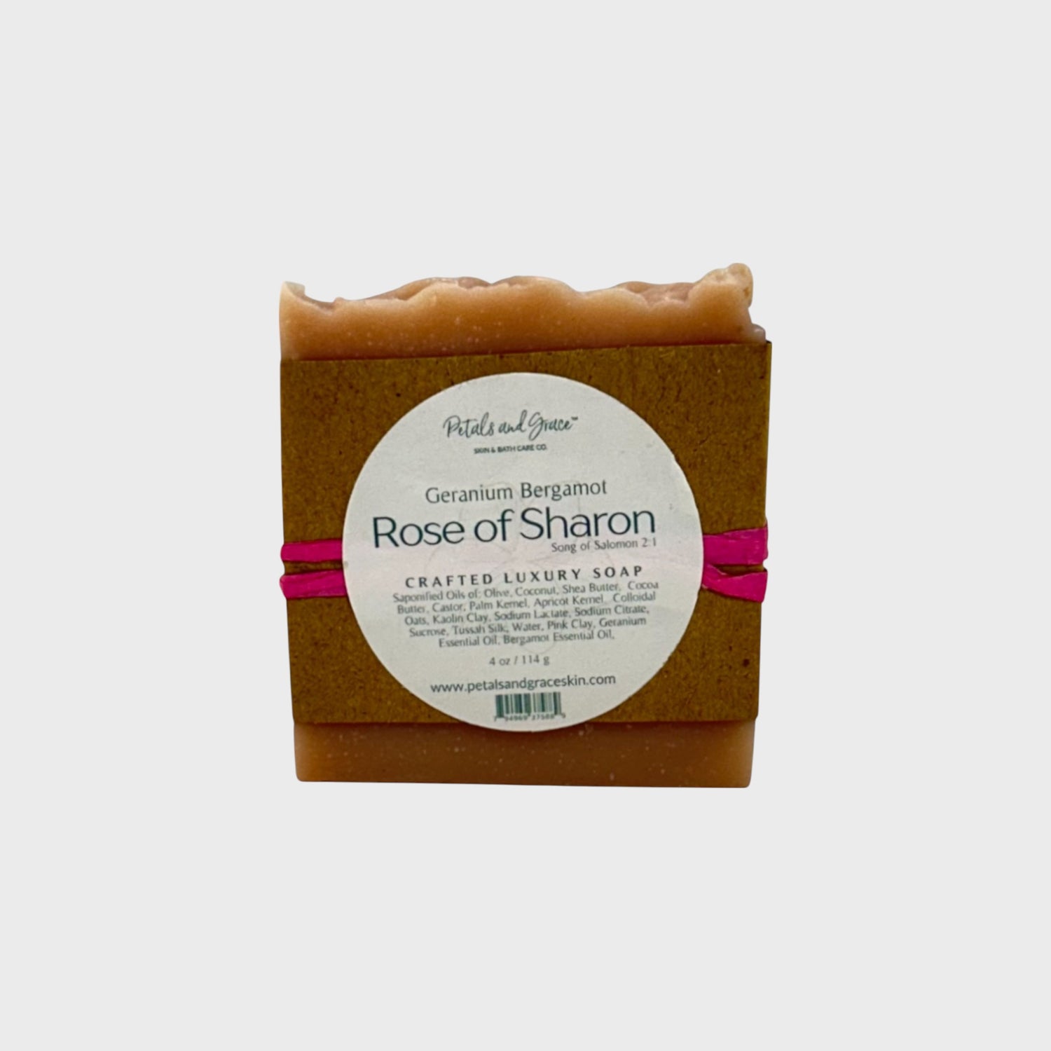 Rose of Sharon - Geranium & Bergamot Handcrafted Natural Soap